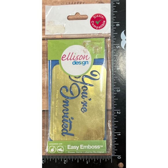 Sizzix 22201 Ellison Design Easy Emboss You're Invited - Picture 3 of 3